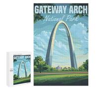 1000 PCS Puzzles for Adults Gateway Arch National Park Jigsaws for Adults Relax Games Presents for Women Birthday And Unique Gifts 1000 PCS