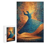 1000 PCS Puzzles for Adults Golden Dance of Light Jigsaw Puzzles for Adults Improve Memory Help The Brain Exercise Gifts for Friends And Family 1000 PCS