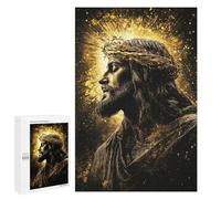 1000 PCS Puzzles for Adults Golden Halo Spiritual Art Print Jigsaw Puzzles for Adults Improve Memory Help The Brain Exercise Gifts for Friends And Family 1000 PCS