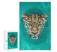 1000 PCS Puzzles for Adults Leopard Swimming in Water-5 Puzzle For Teenagers Birthday Present Difficult And Challenge Unique Birthday And Xmas Gifts 1000 PCS