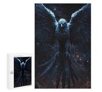 1000 PCS Puzzles for Adults Lone Eagle Soars Night Sky Jigsaws for Adults Relax Games Presents for Women Birthday And Unique Gifts 1000 PCS