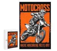 1000 PCS Puzzles for Adults Motocross Quote Pop Art Jigsaws for Adults Relax Games Presents for Women Birthday And Unique Gifts 1000 PCS
