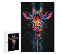 1000 PCS Puzzles for Adults Rainbow Giraffe Jigsaws for Adults Relax Games Presents for Women Birthday And Unique Gifts 1000 PCS