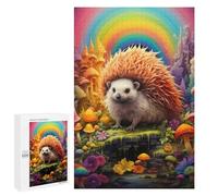 1000 PCS Puzzles for Adults Rainbow Hedgehog Fantasy Jigsaws for Adults Relaxing Games Presents for Women Unique Gifts for Birthday And Christmas 1000 PCS