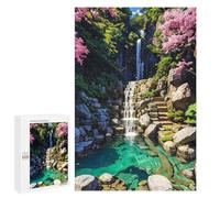 1000 PCS Puzzles for Adults Serene Waterfall Garden Jigsaws for Adults Relaxing Games Presents for Women Unique Gifts for Birthday And Christmas 1000 PCS