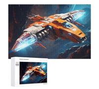 1000 PCS Puzzles for Adults Spacecraft in Cosmic Landscape Jigsaws for Adults Relaxing Games Presents for Women Unique Gifts for Birthday And Christmas 1000 PCS