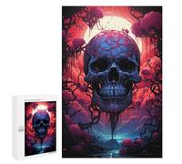 1000 PCS Puzzles for Adults Spooky Skull Forest Puzzle For Teenagers Birthday Present Difficult And Challenge Unique Birthday And Xmas Gifts 1000 PCS