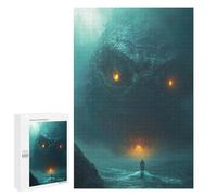1000 PCS Puzzles for Adults Thalassophobia Coastal Monster Encounter Jigsaws for Adults Relax Games Presents for Women Birthday And Unique Gifts 1000 PCS