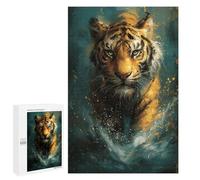 1000 PCS Puzzles for Adults Tiger Art Print Poster-1 Puzzle For Teenagers Birthday Present Difficult And Challenge Unique Birthday And Xmas Gifts 1000 PCS