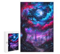 1000 PCS Puzzles for Adults Tokyo Tower Under A Cosmic Sky Jigsaws for Adults Relax Games Presents for Women Birthday And Unique Gifts 1000 PCS