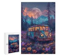 1000 PCS Puzzles for Adults Vivid Van in Enchanted Forest Puzzle For Teenagers Birthday Present Difficult And Challenge Unique Birthday And Xmas Gifts 1000 PCS