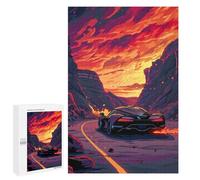 1000 PCS Puzzles for Adults Volcanic Road Adventure Puzzle For Teenagerss Hand Speed Race Train Your Brain And Hands Addictive Toys to Cultivate Patience 1000 PCS