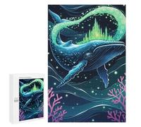 1000 PCS Puzzles for Adults Whale with Castle Fantasy Art Jigsaws for Adults Relax Games Presents for Women Birthday And Unique Gifts 1000 PCS