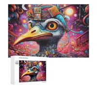 1000 PCS Puzzles for Adults Whimsical Bird in A Cosmic Dreamscape Jigsaws for Adults Relaxing Games Presents for Women Unique Gifts for Birthday And Christmas 1000 PCS