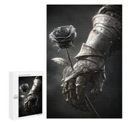 1000 PCS Puzzles for Teenagers Steampunk Rose Gloves Jigsaw Puzzles for Teenagers Staycation Kill Time Help The Brain Exercise Family Fun & Game Night 1000 PCS