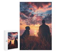 1000 PCS Puzzles for Teenagerss A Man With Dog In Mind Puzzle for Adults Fun Games Staycation Kill Time Help The Brain Exercise 1000 PCS