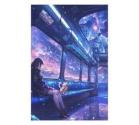 1000 PCS Puzzles for Teenagerss Anime Train To Space Adult Puzzles Brain Teaser Game Stress Reliever Deal As Gifts for The Whole Family 1000 PCS