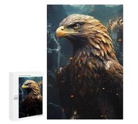 1000 PCS Puzzles for Teenagerss Cool Wild Bald Eagle Puzzle for Adults Fun Games Staycation Kill Time Help The Brain Exercise 1000 PCS
