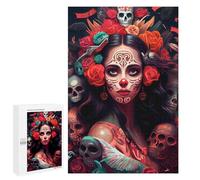 1000 PCS Puzzles for Teenagerss Day of The Dead Puzzle for Adults Fun Games Staycation Kill Time Help The Brain Exercise 1000 PCS