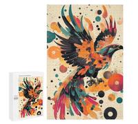 1000 PCS Puzzles for Teenagerss Dynamic Eagle in Flight A Bold Pop Art Display Abstract Eagle Artwork Puzzle for Adults Fun Games Staycation Kill Time Help The Brain Exercise 1000 PCS