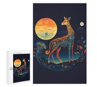 `1000 PCS Puzzles for Teenagerss Golden Giraffe Puzzles for Adults Family Games Difficult Challenge Help The Brain Exercise 1000 PCS