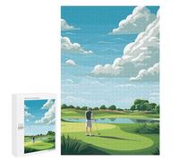 `1000 PCS Puzzles for Teenagerss Golf Player Golf Puzzles for Adults Family Games Difficult Challenge Help The Brain Exercise 1000 PCS