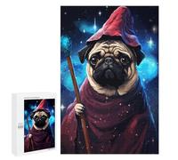 1000 PCS Puzzles for Teenagerss Magic Pug Retro Pixel Art Puzzle for Adults Fun Games Staycation Kill Time Help The Brain Exercise 1000 PCS