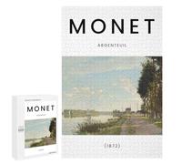 1000 PCS Puzzles for Teenagerss Monet Argenteuil River Puzzle for Adults Fun Games Staycation Kill Time Help The Brain Exercise 1000 PCS