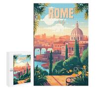 `1000 PCS Puzzles for Teenagerss Rome Italy Puzzles for Adults Family Games Difficult Challenge Help The Brain Exercise 1000 PCS