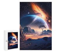 1000 PCS Puzzles for Teenagerss Starry Sunset Symphony Puzzle for Adults Fun Games Staycation Kill Time Help The Brain Exercise 1000 PCS