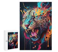 1000 PCS Puzzles for Teenagerss The Mysterious Leopard Puzzle for Adults Fun Games Staycation Kill Time Help The Brain Exercise 1000 PCS
