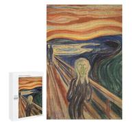 1000 PCS Puzzles for Teenagerss The Scream Puzzle for Adults Fun Games Staycation Kill Time Help The Brain Exercise 1000 PCS