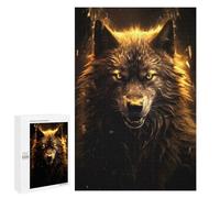 `1000 PCS Puzzles for Teenagerss Unleashed Black Wolf Puzzles for Adults Family Games Difficult Challenge Help The Brain Exercise 1000 PCS