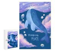 `1000 PCS Puzzles for Teenagerss Whale Finding Peace Puzzles for Adults Family Games Difficult Challenge Help The Brain Exercise 1000 PCS