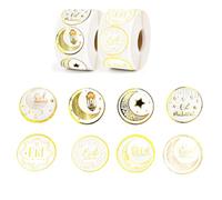1000 pcs Ramadan Mubarak Stickers Eid Mubarak Stickers Personalised for Gifts Party Bags Candy Box Envelope Seals