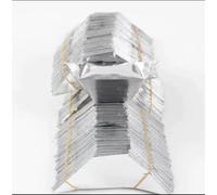 1000 PCS Simi-finshed Money Gold Foil Ingot,Incense Paper,Gold & Silver Accessories Sacrificial Supplies,for Tomb-Sweeping Hungry Ghost Festival An(Size:6.7 x 5.5 inch(17 x 14 cm),Color:Silver Ingot)