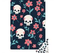 1000 Pcs Skeleton Aesthetic Jigsaw Puzzle Adult Creative Rectangular Puzzle Wooden Puzzle Funny Educational Toy 1000pcs (75x50cm)