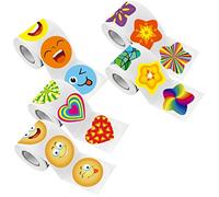 1000 Pcs Teacher Reward Encouragement Motivational Sticker Mega Pack 40 Designs in 5 Themes with Perforation Line (Each Measures 1.5” in Diameter)