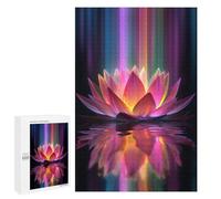 1000 PCS Teenager Pieces Jigsaw Puzzle Colorful Lotus Flower Reflection Jigsaw Puzzles for Teenagers But Fun And Humorous Help The Brain Exercise Family Fun & Game Night 1000 PCS