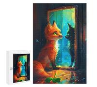1000 PCS Teenager Pieces Jigsaw Puzzle Magical Fox Encounter Jigsaw Puzzles for Teenagers But Fun And Humorous Help The Brain Exercise Family Fun & Game Night 1000 PCS