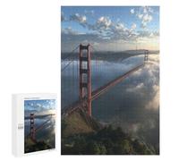 1000 PCS Teenager Puzzles Golden Gate Bridge in Fog-1 Jigsaw Puzzles for Teenagers Difficult Hard Every Piece Is Unique - Birthday Present, Gifts, 1000 PCS