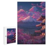 1000 PCS Teenager Puzzles Japan's Mount Fuji at Night Jigsaw Puzzles for Teenagers Difficult Hard Every Piece Is Unique - Birthday Present, Gifts, 1000 PCS