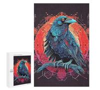 1000 PCS Teenagers Pieces Jigsaw Puzzle Crow Vector Adult Jigsaw Brain Teaser Game Birthday Present Educational Challenge 1000 PCS
