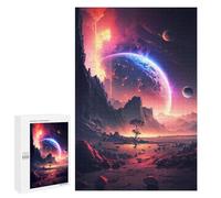 1000 PCS Teenagers Pieces Jigsaw Puzzle Ethereal Twilight Galaxy Adult Jigsaw Brain Teaser Game Birthday Present Educational Challenge 1000 PCS
