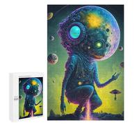 1000 PCS Teenagers Pieces Jigsaw Puzzle Galactic Guardian A Cosmic Being in Space Puzzle for Adults Toy Wall Decor Perfect Decoration Challenging To Complete 1000 PCS