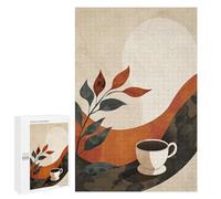 1000 PCS Teenagers Pieces Jigsaw Puzzle Latte Art on A Cappuccino Adult Jigsaw Brain Teaser Game Birthday Present Educational Challenge 1000 PCS