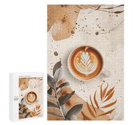 1000 PCS Teenagers Pieces Jigsaw Puzzle Latte Art Puzzles for Adults Family Game Stress Reliever Challenging To Complete 1000 PCS