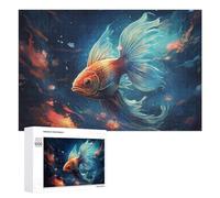 1000 PCS Teenagers Pieces Jigsaw Puzzle Magical Underwater Journey Puzzle for Adults Toy Wall Decor Perfect Decoration Challenging To Complete 1000 PCS