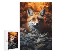 1000 PCS Teenagers Pieces Jigsaw Puzzle Rich Wealthy Money Fox Puzzles for Adults Family Game Stress Reliever Challenging To Complete 1000 PCS