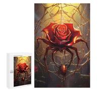 1000 PCS Teenagers Pieces Jigsaw Puzzle Rose Spider Teenagers Puzzles Toy Wall Decor Presents for Women Gifts for Friends And Family 1000 PCS